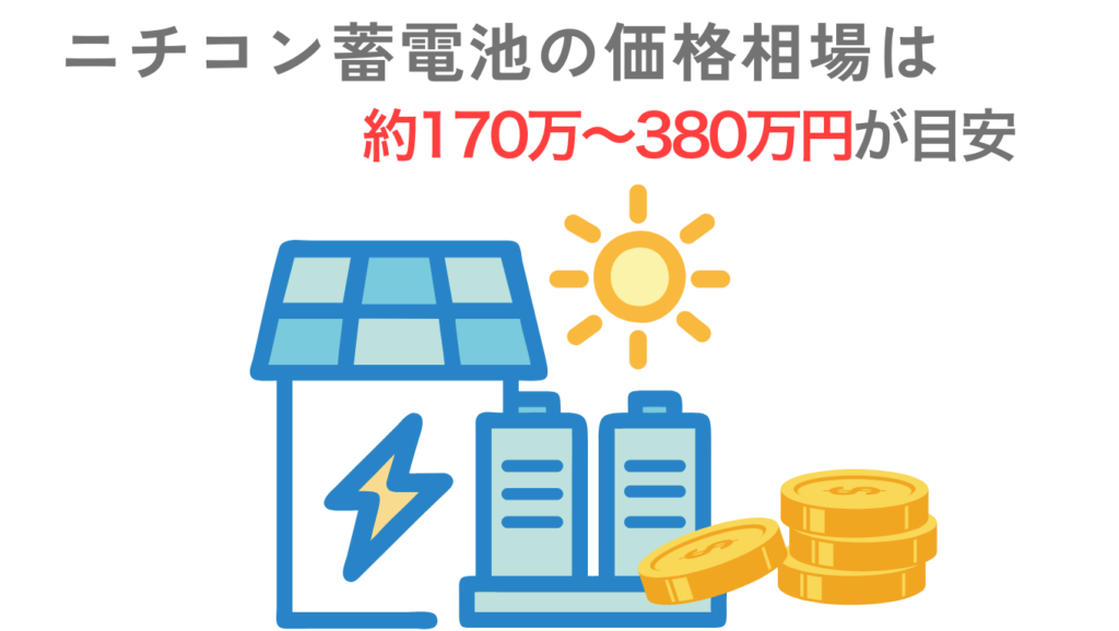 ニチコン蓄電池の価格相場