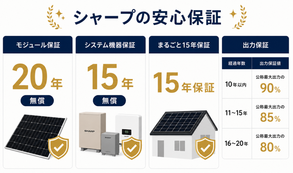シャープ,保証内容