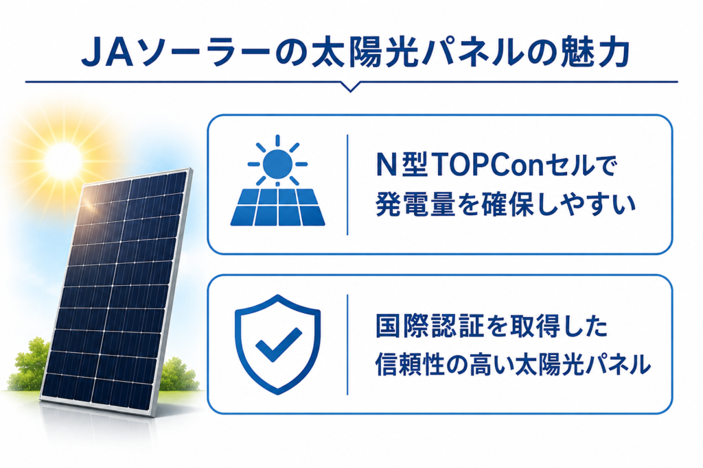 JAソーラーの太陽光の特徴