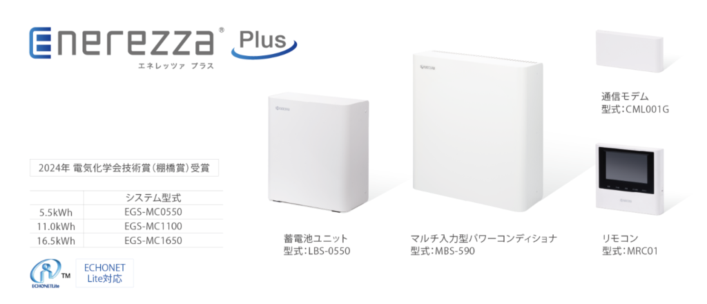 マルチ入力型ハイブリッド蓄電システム
Enerezza Plus（エネレッツァ プラス）