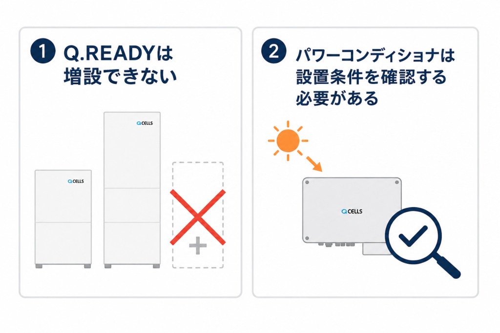 Qセルズ製蓄電池を導入する際の注意点