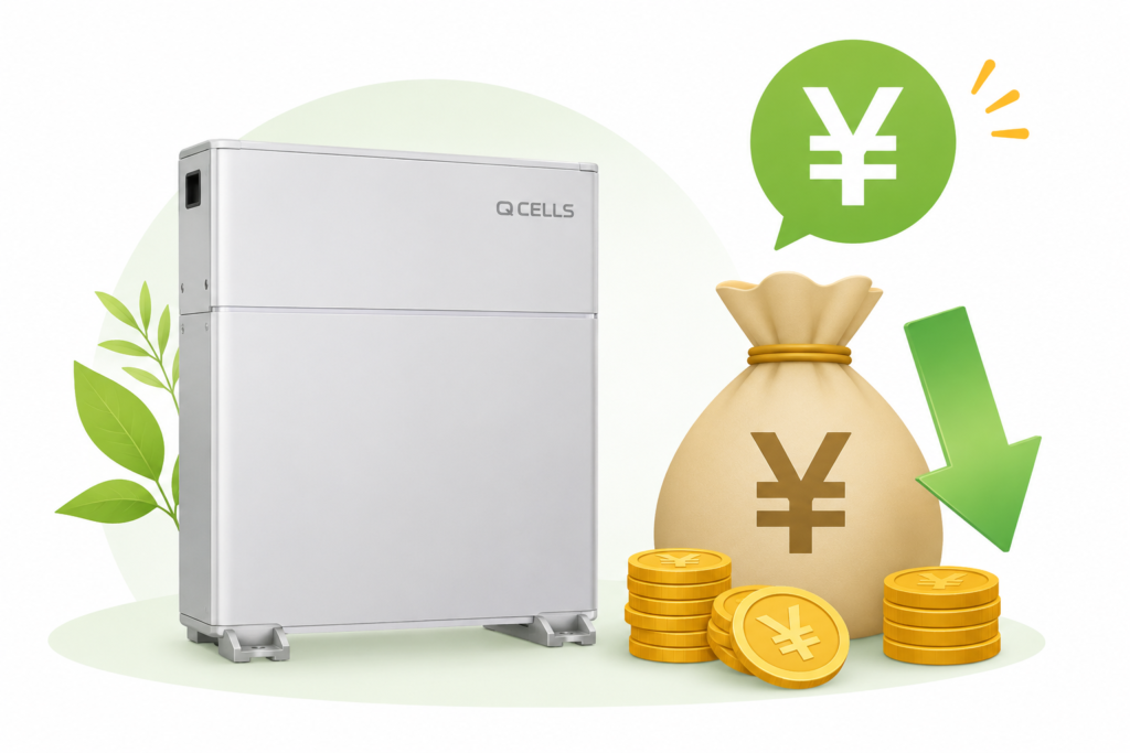 Qセルズの蓄電池は補助金を利用できる？