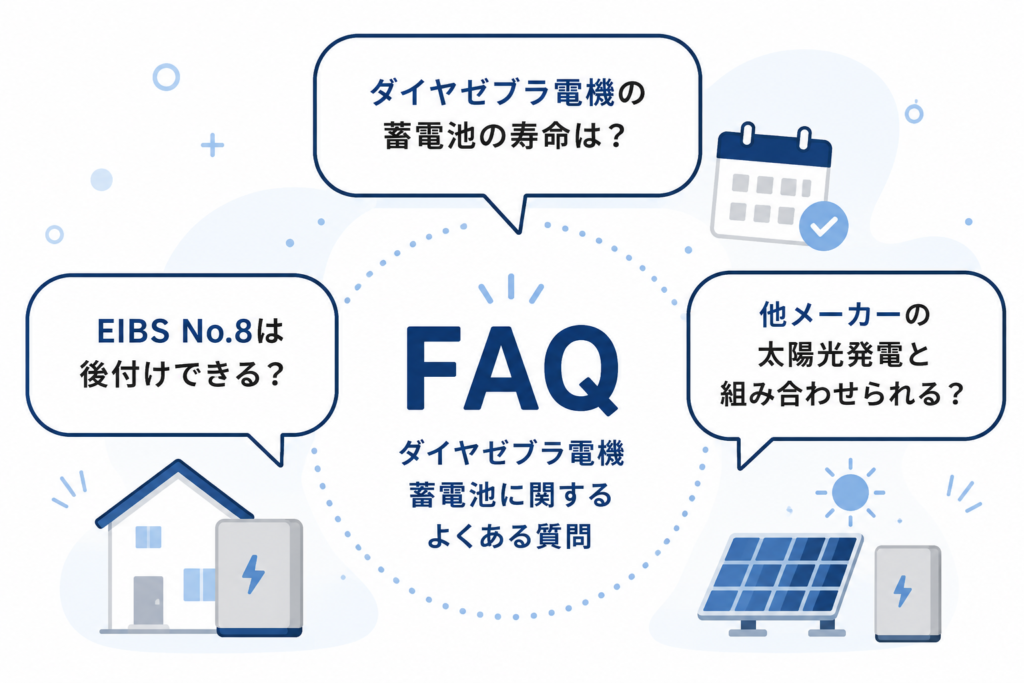 ダイヤゼブラ電機蓄電池に関するよくある質問