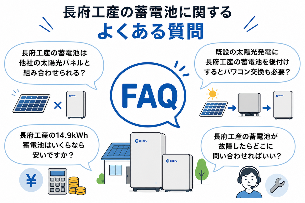 長府工産の蓄電池に関するよくある質問