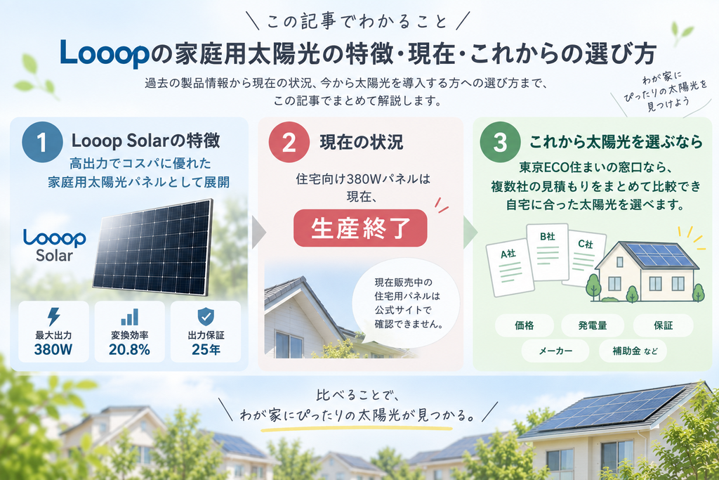 Looopの家庭用太陽光のまとめ
