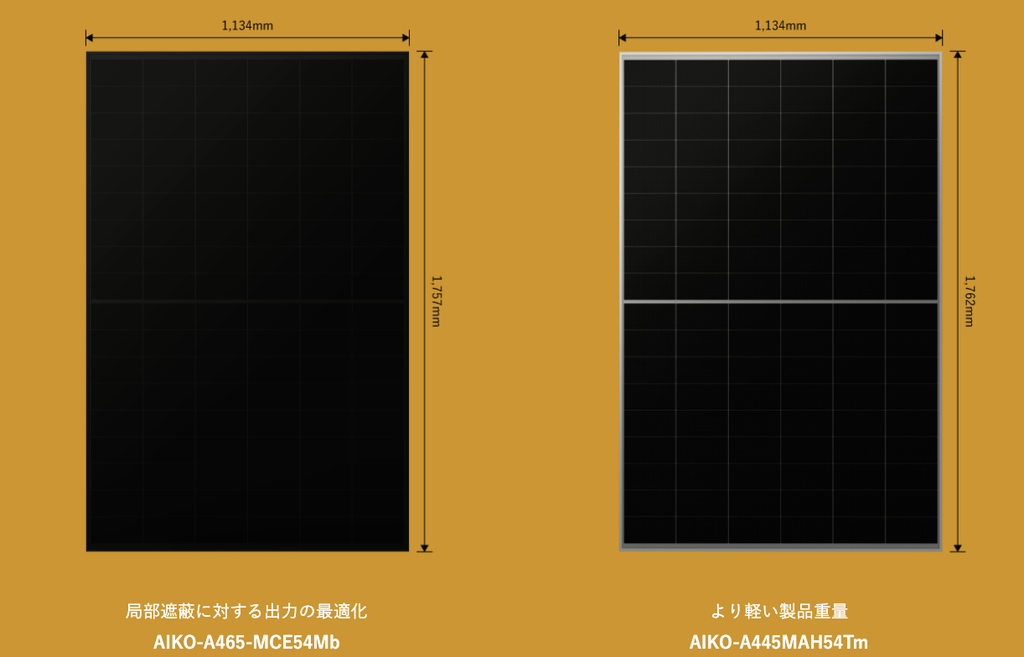 スマートソーラーの太陽光パネル